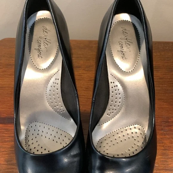 Black Dex flex comfort heel 7.5w - Picture 5 of 5